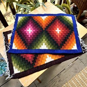 Peruvian Woven Wool Placemats / Textiles